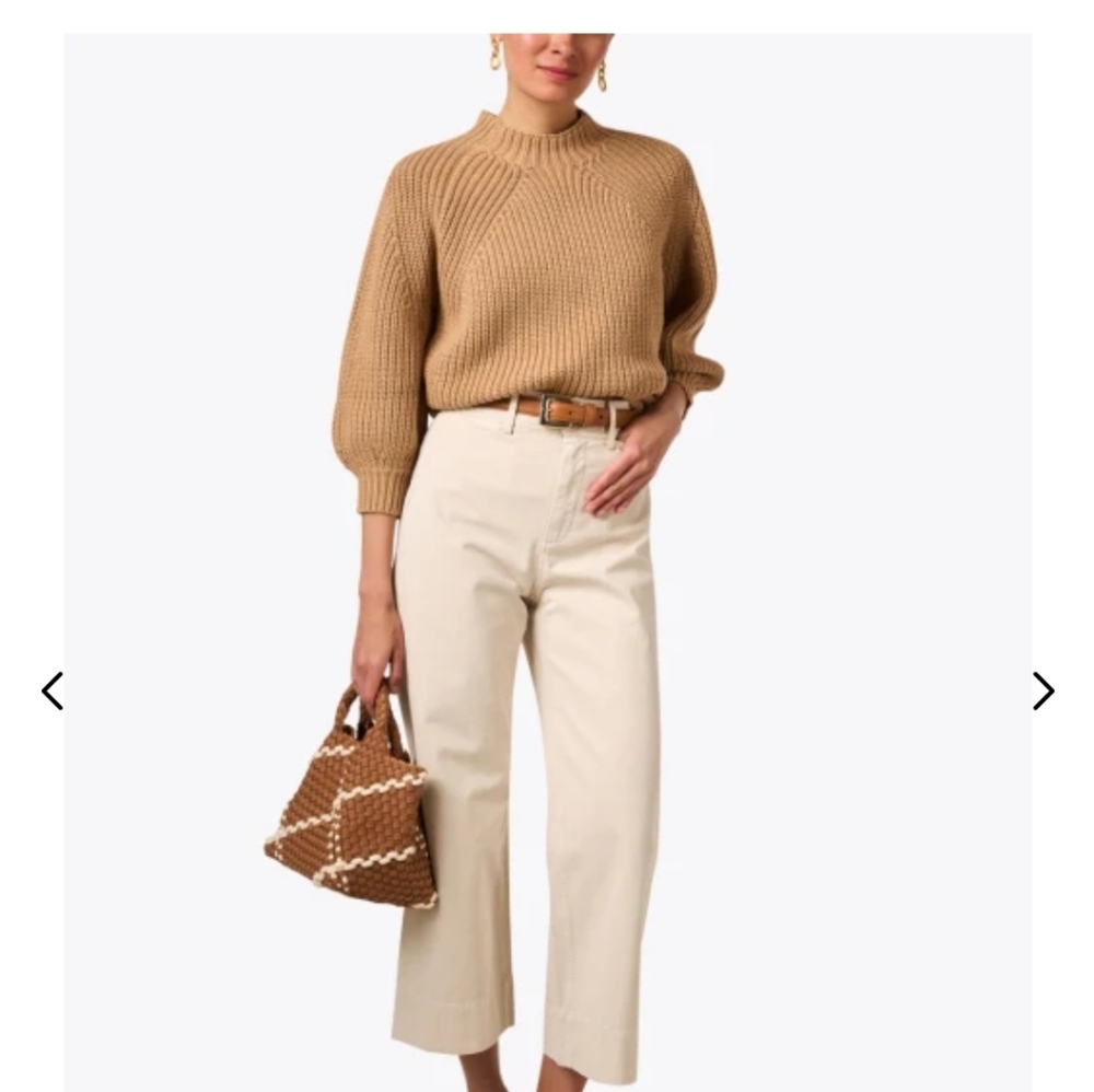 Apiece Apart camel mock neck sweater